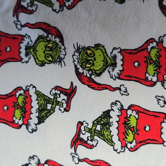 Hanna Andersson Unisex Grinch Long John Pajama Top - Picture 4 of 10